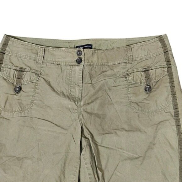 New York & Co Cargo Pants With Side Button Straps & Back Pockets Size 16 - Picture 2 of 5